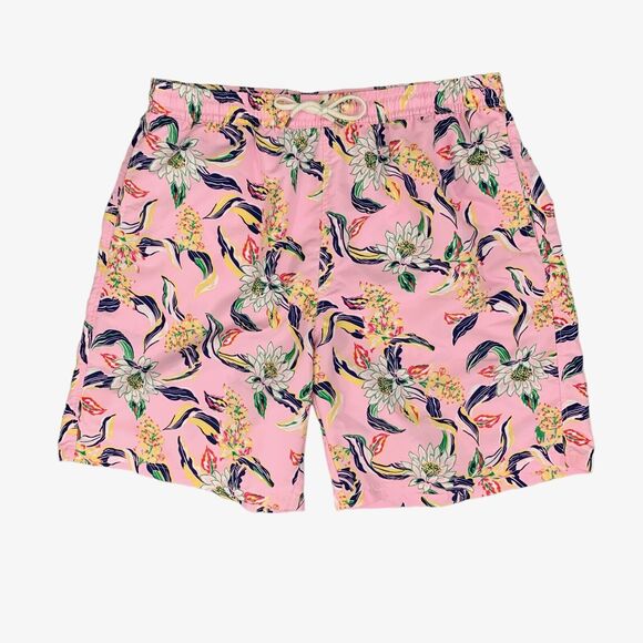 Polo Ralph Lauren Shorts Mens L Large Pink Traveller Brief Lined Elastic Waist - Picture 1 of 13
